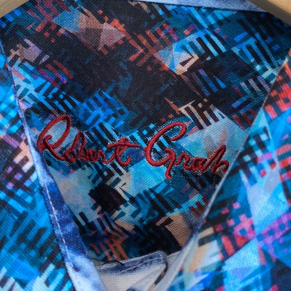 NEW Robert Graham Men’s Cotton Short Sleeve Shirt - Picture 6 of 9